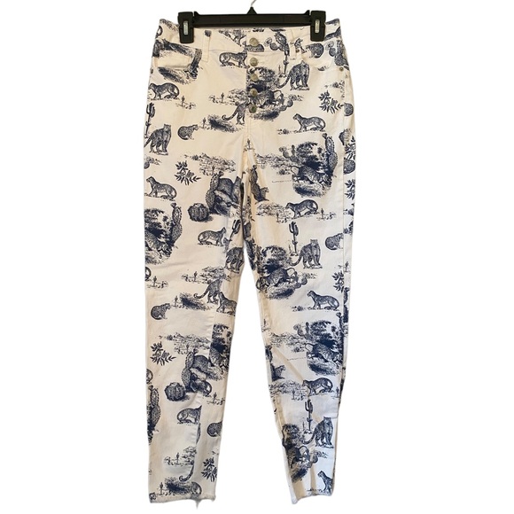 wild fable Denim - Wild Fable White with Desert Print Skinny Jeans